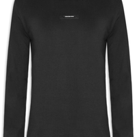 Camiseta Masculina ML Logo Leather Preto