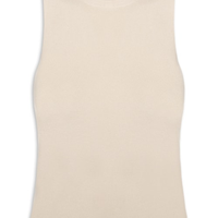 Blusa Feminina Gola Redonda Em Tricot - Bege