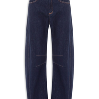Calça Jeans Feminina Bolso Coração - Azul
