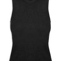 Blusa Feminina Gola Redonda Em Tricot - Preto