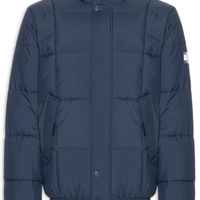 Jaqueta Masculina DNA Collar Puffer - Azul