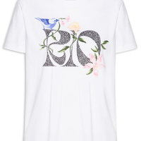 Camiseta Feminina Fio Rio Calçadão Flores - Branco