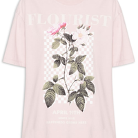 Blusa Feminina Rose Flourist - Rosa