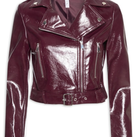 Jaqueta Biker Feminina - Vermelho