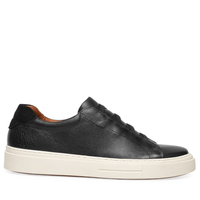 Tênis Masculino Slip On Em Couro Legitimo - Preto