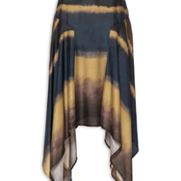 Saia Estampada Midi - Marrom