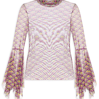 Blusa Feminina Tule Manga Longa - Amarelo