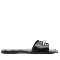 Sandália Feminina Rasteira Tourino Leather - Preto