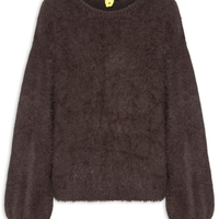 Suéter Feminino Tricot Pelinho - Marrom