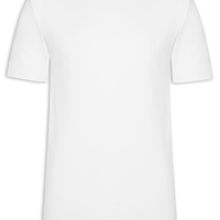 Camiseta Masculina Manga Curta Ribana - Branco