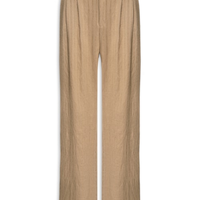 Calça Feminina Listrada Pantalona - Bege