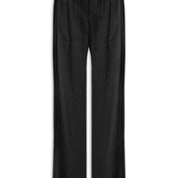 Calça Feminina Listrada Pantalona - Preto