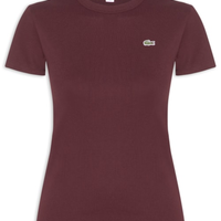 Camiseta Feminina De Algodão Canelada - Marrom