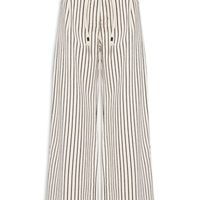 Calça Feminina Sarja Listrada - Branco