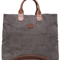 Bolsa Masculina Suede Icon Shopper Cinza