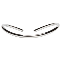 Colar Choker Tubo Metal - Prateado