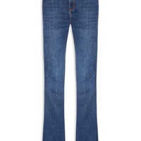 Calça Jeans Feminina Flare Nesgas Stone - Azul