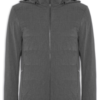 Jaqueta Masculina Puffer Mescla Grafite - Cinza