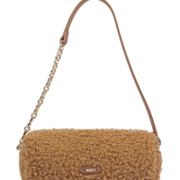 Bolsa Feminina Tiracolo Pequena Pele - Marrom