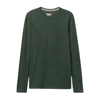 Blusa De Manga Comprida Em Lã Merino Com Decote Redondo - Verde