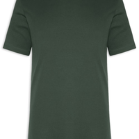 Camiseta Masculina Básica Em Algodão Egípcio Suedine - Verde