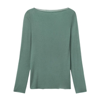 Blusa Manga Comprida Em Cashmere Ultralight - Verde