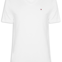 Camiseta Masculina Regular Fit V-Nk Pima Cotton - Branco