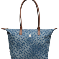 Bolsa Feminina Popette Tote Denim Flag - Azul
