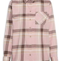 Camisa Feminina Xadrez - Rosa