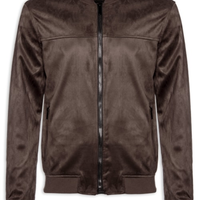Jaqueta Masculina Bomber Suede - Marrom