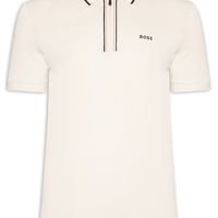 Polo Masculina Stretch Cotton Slim Fit Philix Goc - Bege