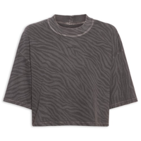 Camiseta Feminina Silk Zebra - Cinza