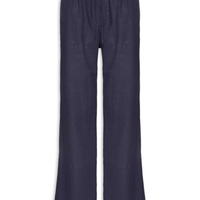 Calça Feminina Pantalona Com Cordão - Azul