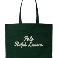 Bolsa Masculina Tote Grande De Canvas Bordada Prl - Verde