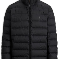 Jaqueta Masculina Puffer Classic Logo - Preto