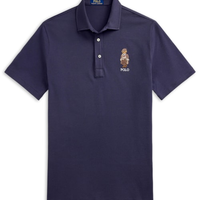 Polo Masculina Manga Curta Seasonal Bear - Azul