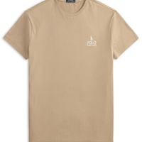 Camiseta Masculina Manga Curta Logo Deslocado - Bege
