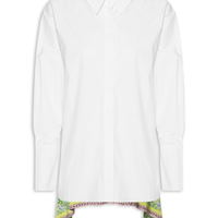 Camisa Feminina De Tricoline Costas De Lenço - Branco