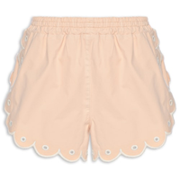 Short Feminino Sarja Bordado Richelieu - Rosa