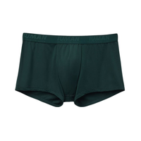 Cueca Boxer Em Microfibra Com Logótipo - Verde