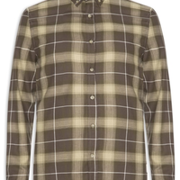 Camisa Masculina Flanela Xadrez - Marrom