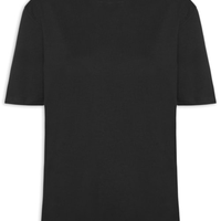 Camiseta Feminina Oversized Manga Curta - Preto
