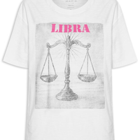 Camiseta Feminina Signo Libra - Branco
