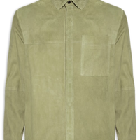 Jaqueta Masculina Over Classic Leather - Verde