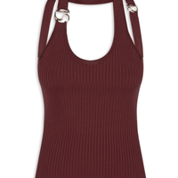 Blusa Feminina C-Logo Knit - Marrom