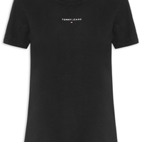 Camiseta Feminina Reg Linear SS Tee Preto