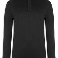 Polo Masculina Térmica Manga Longa - Preto