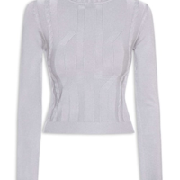 Suéter Feminino Texturizado - Cinza