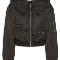 Jaqueta Feminina Duchesse Nylon Bomber Marrom