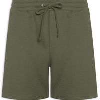 Bermuda Masculina Moletom Névoa - Verde